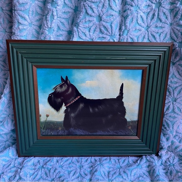 Vintage Paul Stagg Set of 2 framed prints of Scottish Terrier dog & Westie dog - Picture 5 of 8